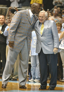 Michael Jordan and Dean Smith