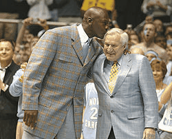 Michael Jordan and Dean Smith